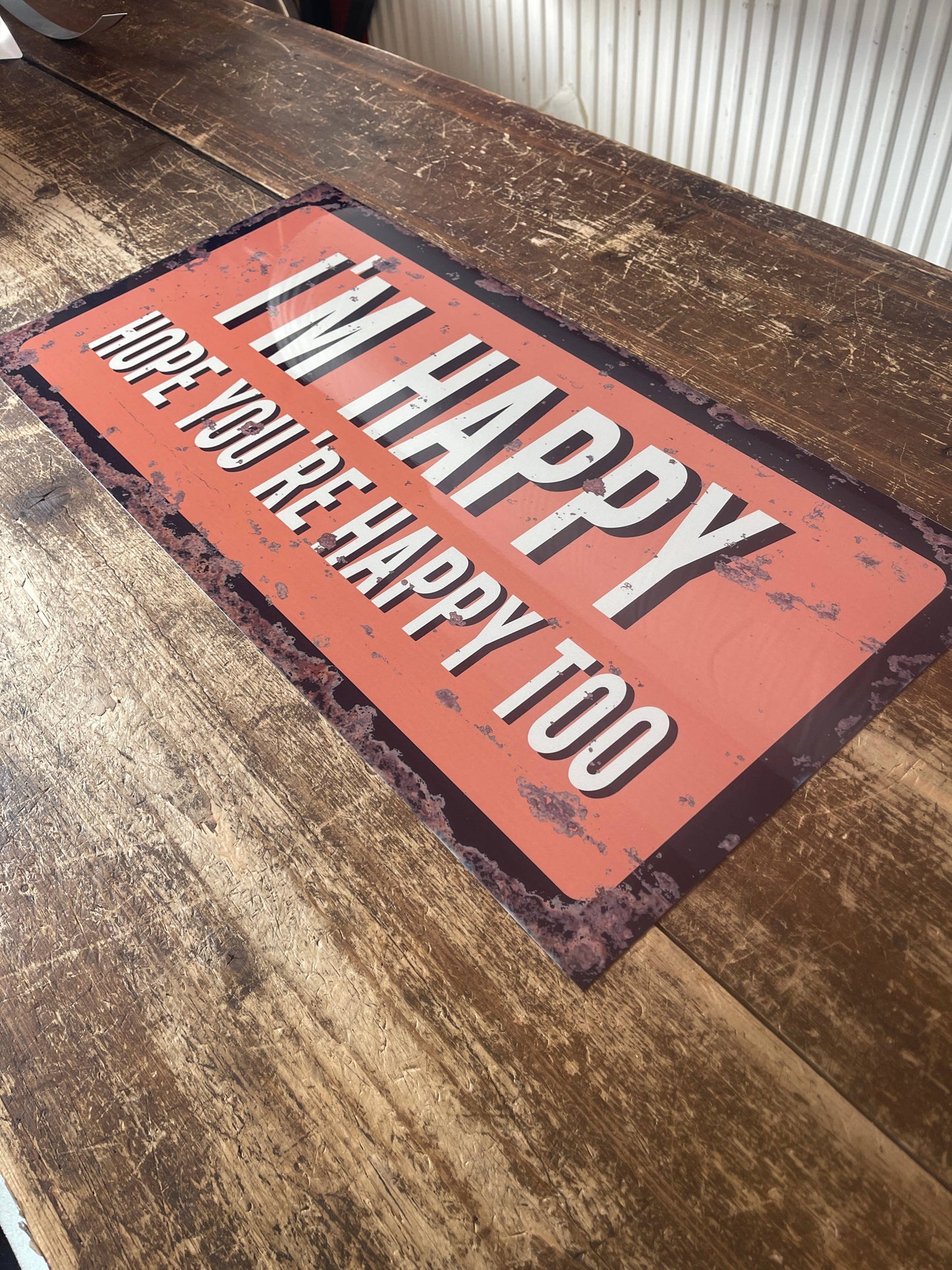 David Bowie - Ashes To Ashes - I'm Happy - | Metal Wall Sign