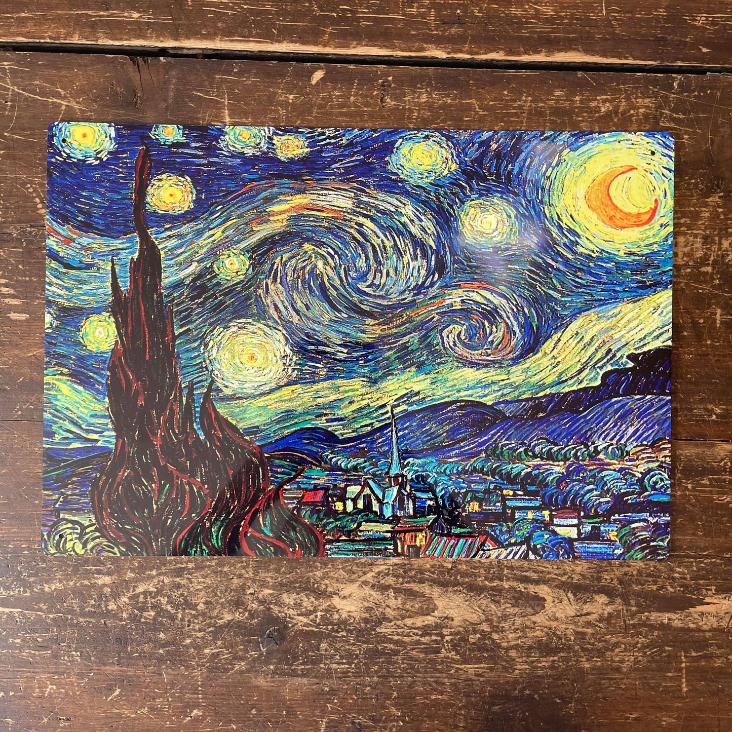 Vincent Van Gogh Starry Sky | Metal Fine Art Wall Sign