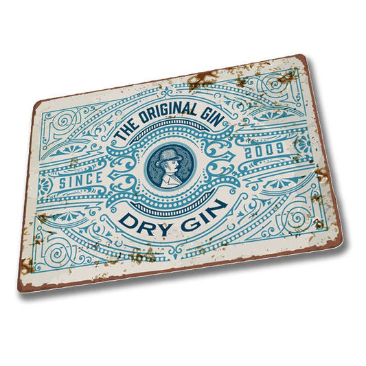 The Original Dry Gin Metal Vintage Wall Sign