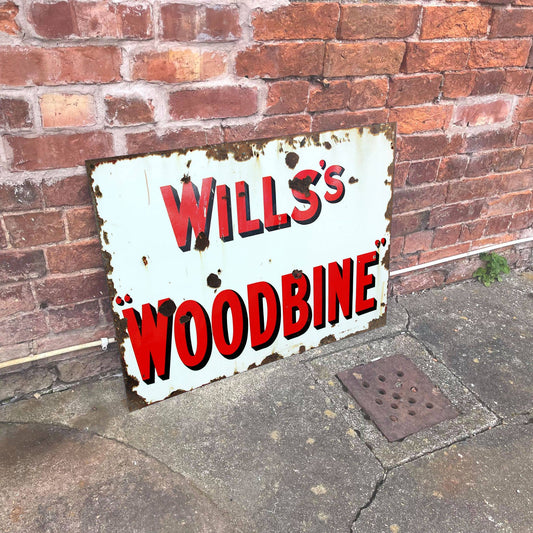 Wills Woodbine | Metal Advertising Wall Sign