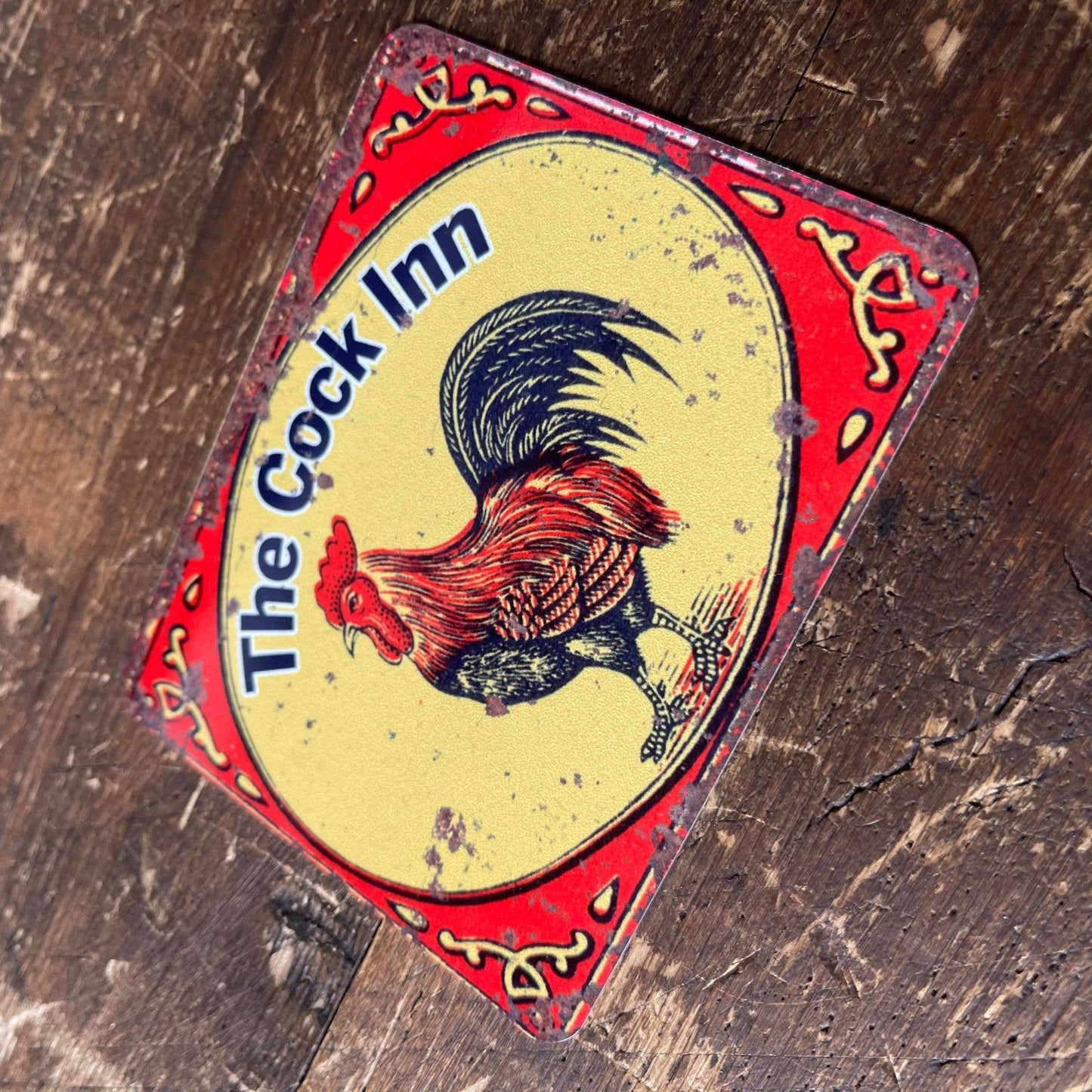 Home Pub Bar The Cock Inn Cockeral | Metal Sign