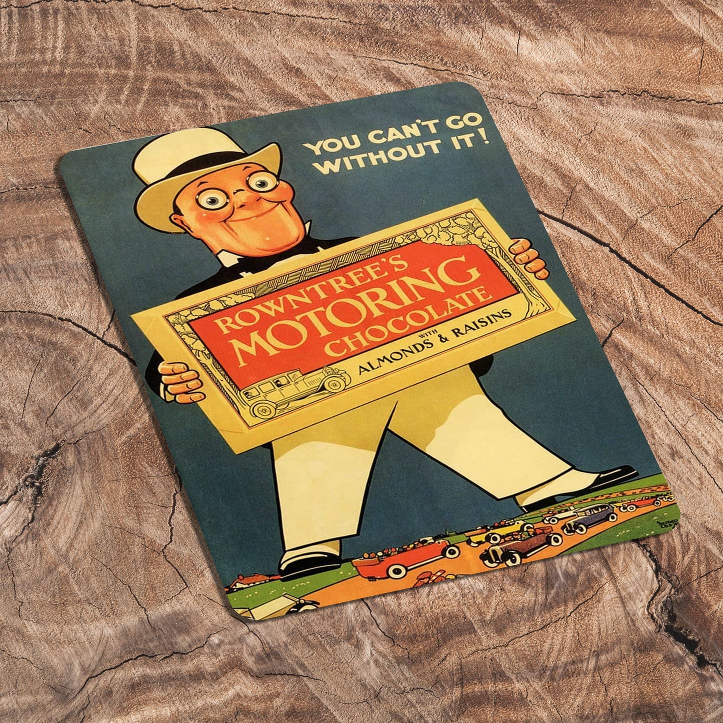 Rowntrees Motoring Chocolate Metal Sign