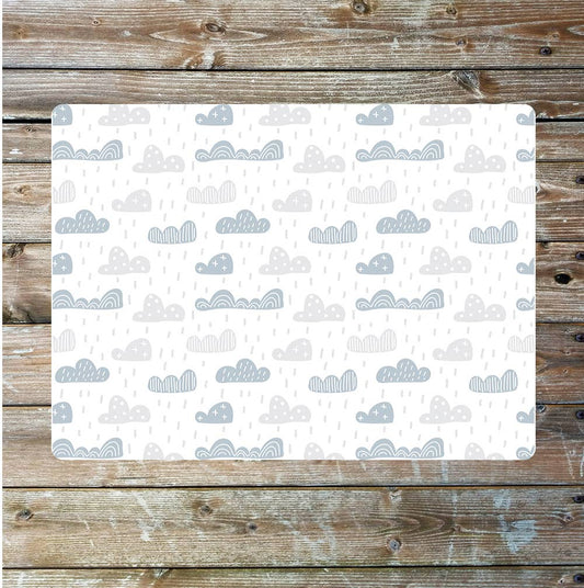 Rain clouds art Metal Sign Plaque