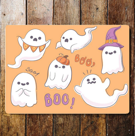 Halloween Ghost Art | Metal Sign Plaque