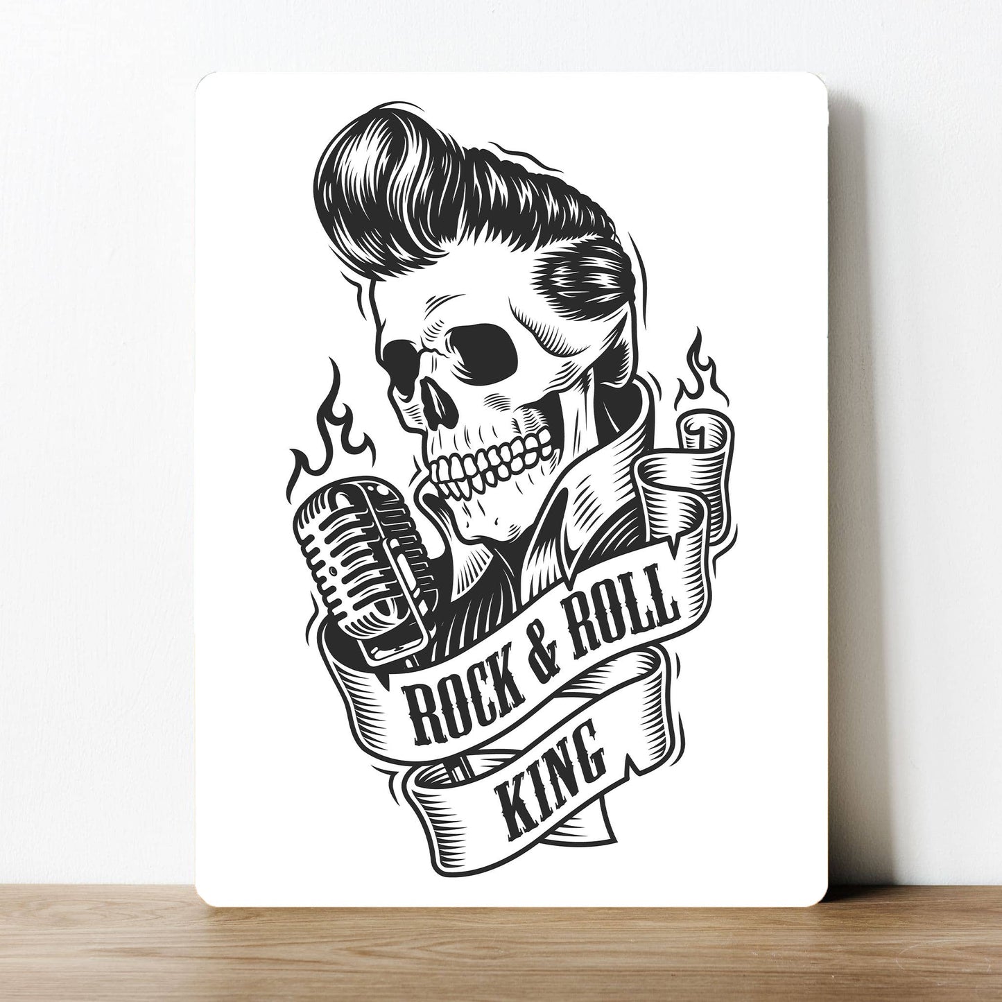 King of rock and roll Elvis Presley | Metal Sign Plaque