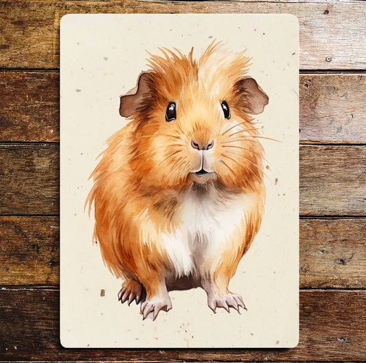 Pet Art Guinea Pig Metal Sign Plaque