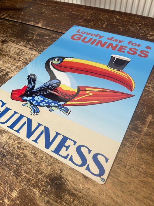Lovely Day For A Guinness Toucans beach | Metal Sign