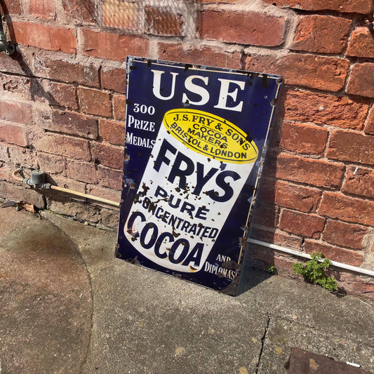 Frys Cocoa Chocolate | Metal Advertising Wall Sign