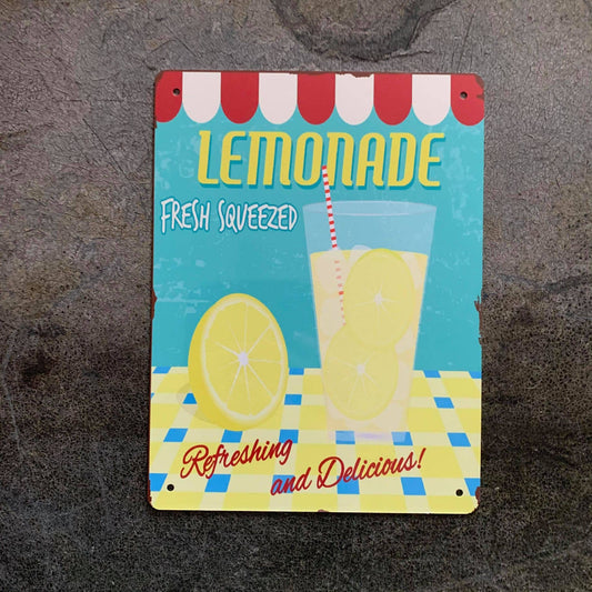 Lemonade Retro | Metal Advertising Wall Sign