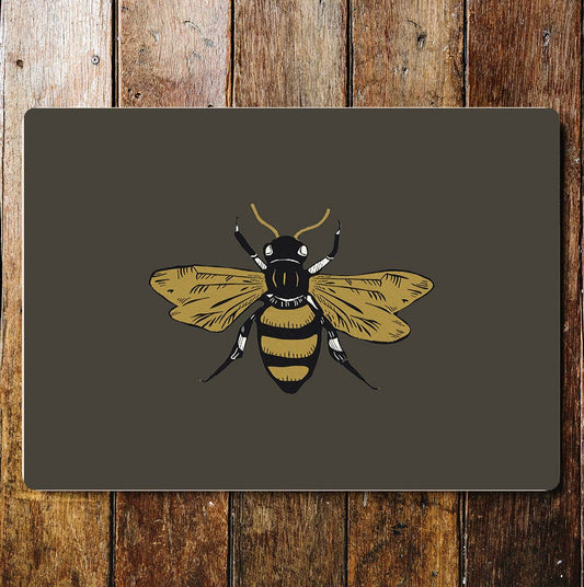Bumble Bee Brown | Metal Sign Plaque