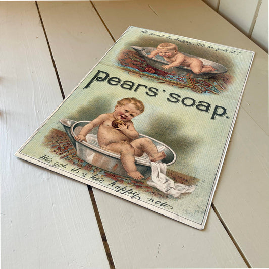 Dirty Baby Pears Soap | Metal Advertising Wall Sign