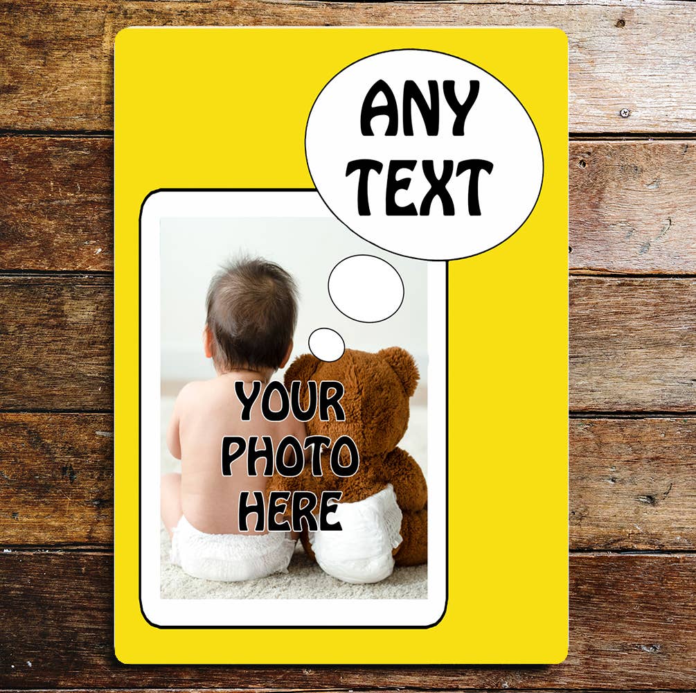 Personalised Photo Superhero Metal Sign