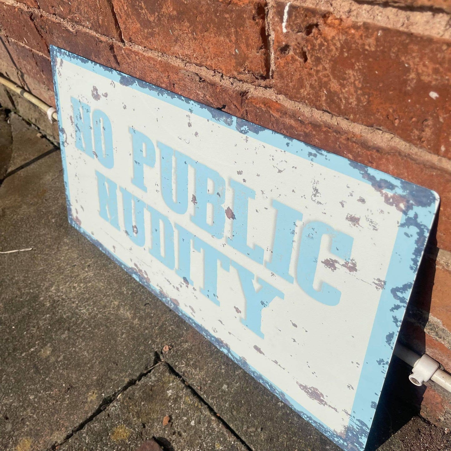 No Public Nudity | Metal Sign