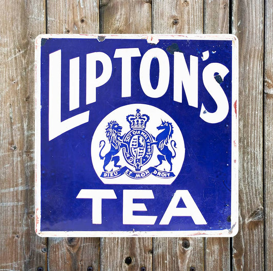 Liptons Tea Advert | Metal Sign Plaque Square