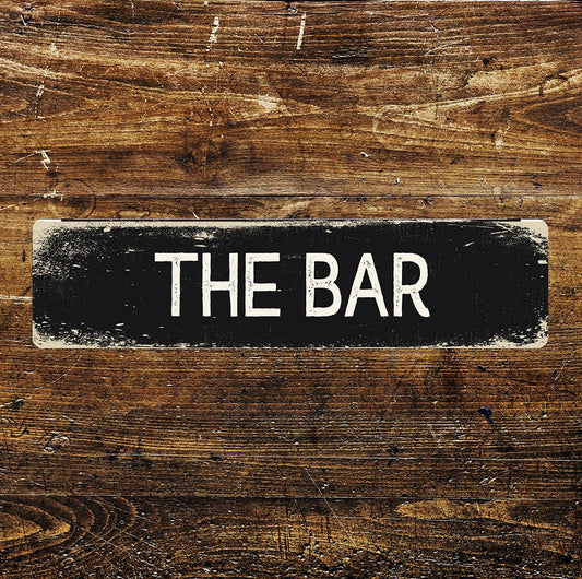 The Bar Pub Metal Sign Plaque