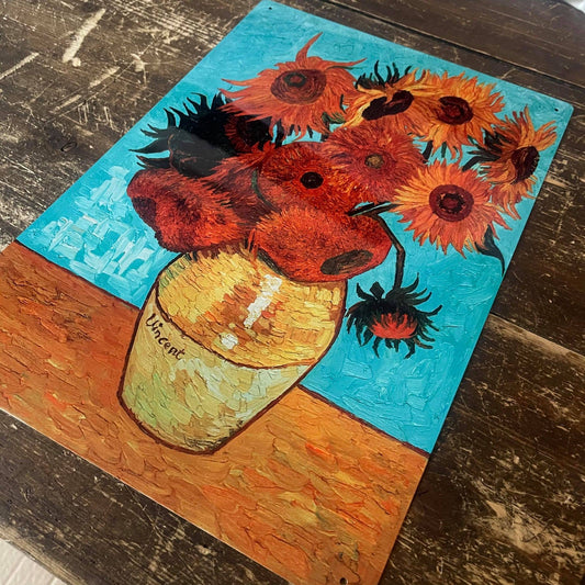 Vincent Van Gogh Sunflowers | Metal Fine Art Wall Sign