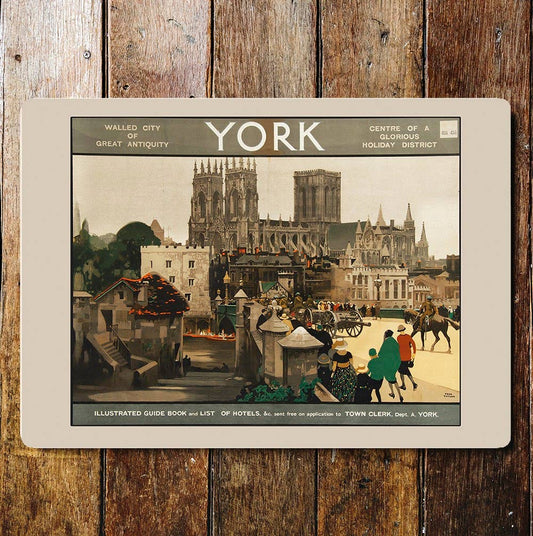 Travel York England UK Minster Cathedral | Metal Sign Plaque