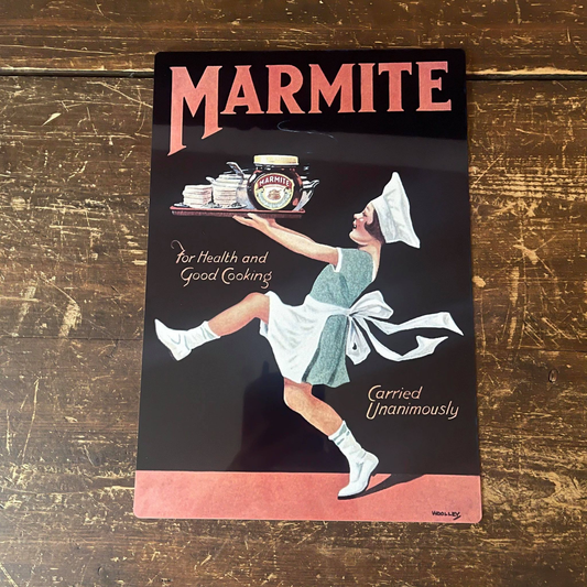 Marmite waitress | Metal Advertising Wall Sign