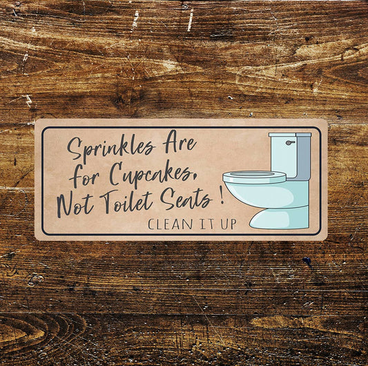 Bathroom funny pee straight art | Metal Sign