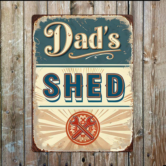 Shed Dad's Vintage | Father's Day | Metal Sign Plaque