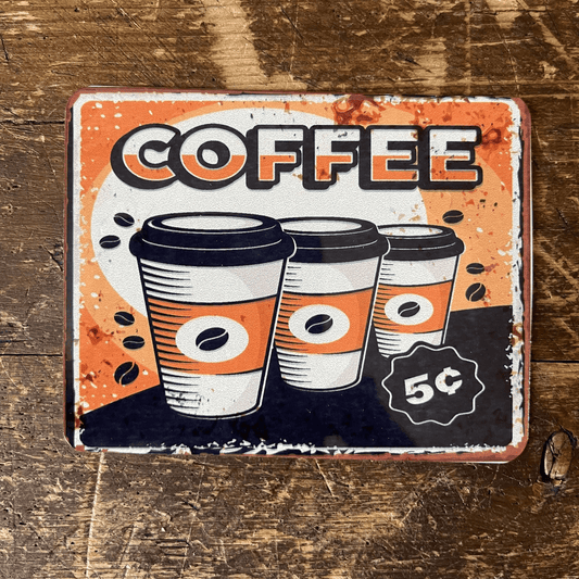 Coffee cup | Metal Vintage Wall Sign