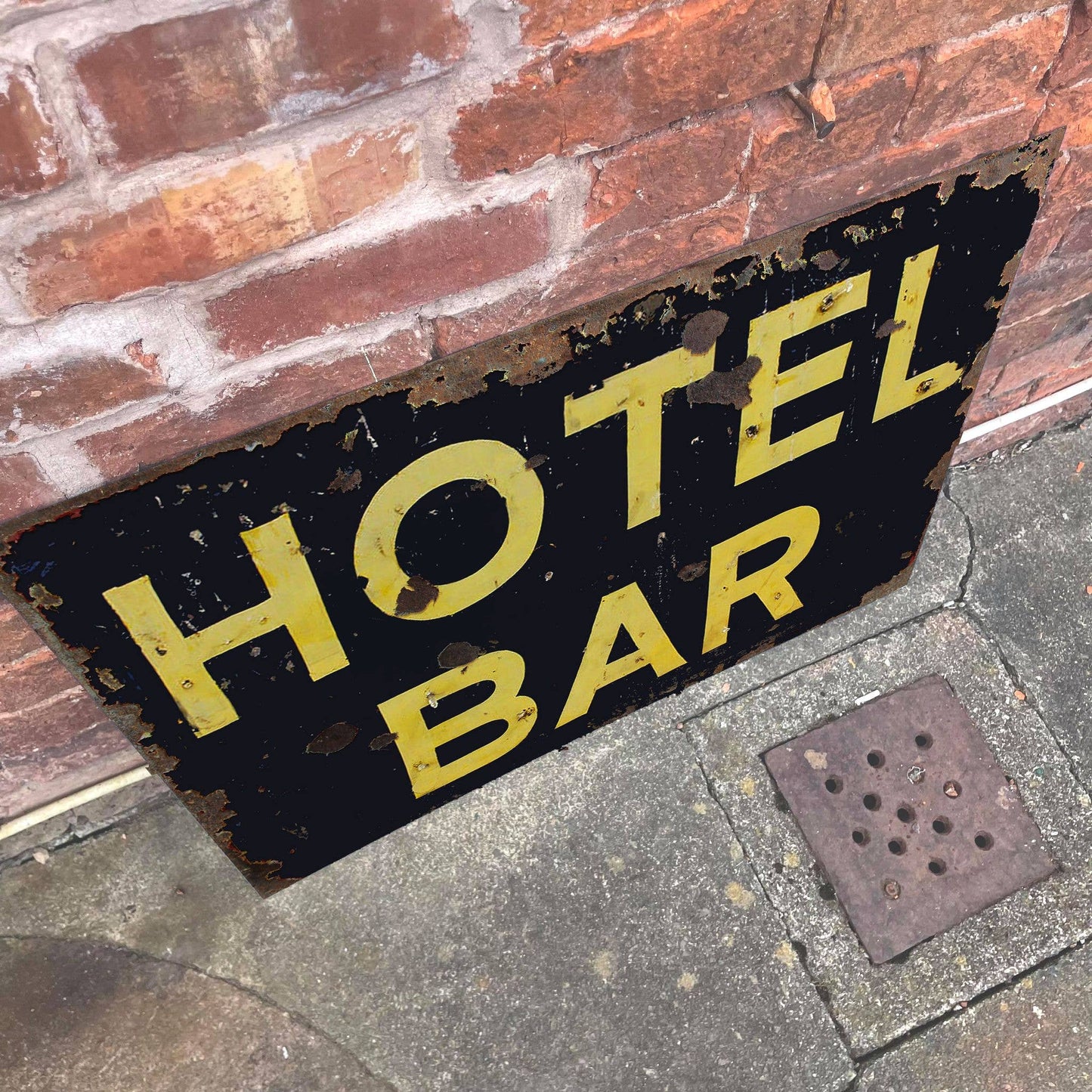 Hotel Bar | Metal Advertising Wall Sign