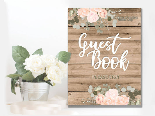 Wedding Guest Book | Metal Wall Sign