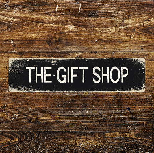 The Gift Shop Sign Metal Long Sign Plaque