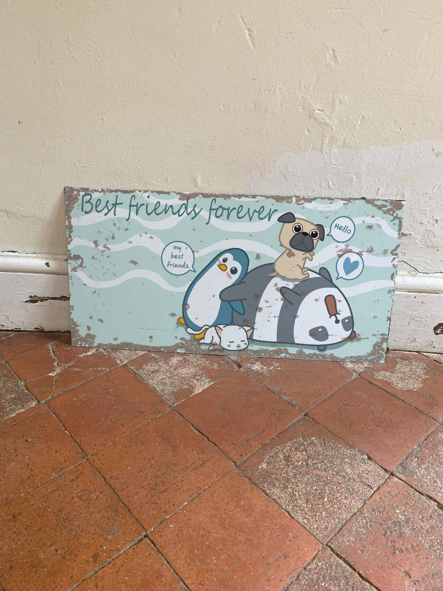 Best friends Forever | Metal Wall Sign