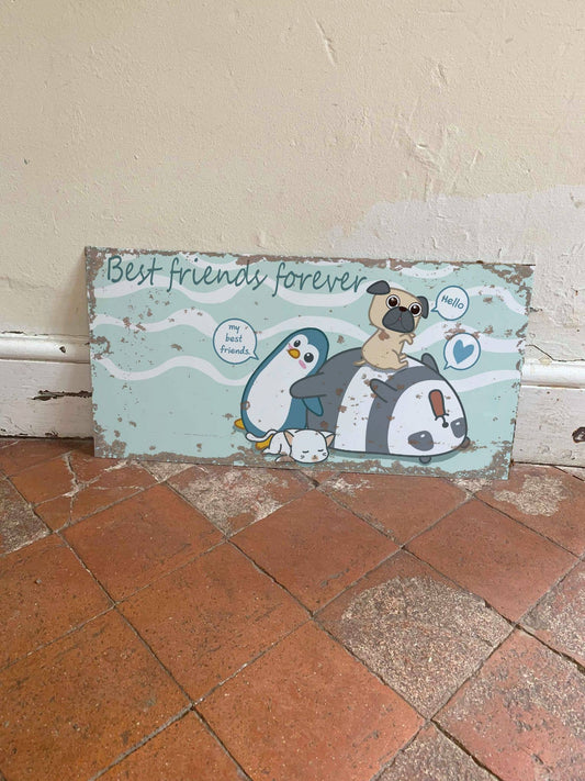 Best friends Forever | Metal Wall Sign