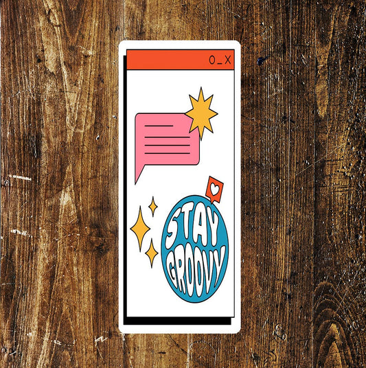 Stay Groovy | Metal Long Sign Plaque