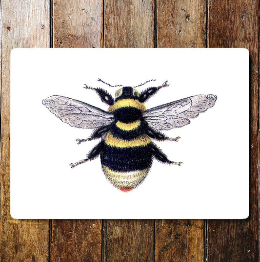 Bee Wings Black And Yellow | Metal Sign Plaque