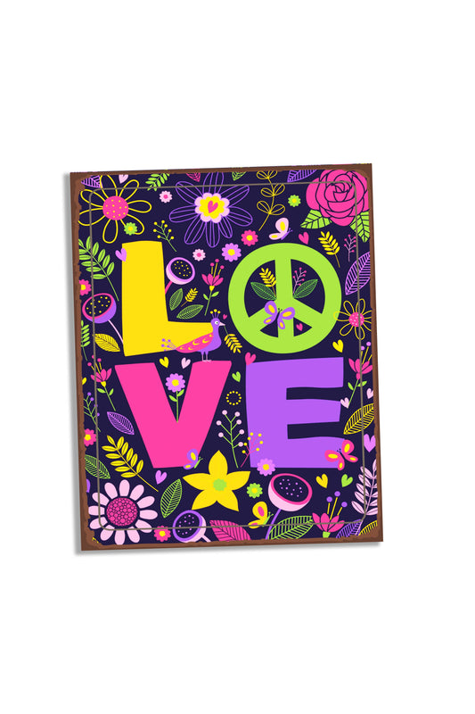 Love Hippy Sixtys | Metal Sign Plaque