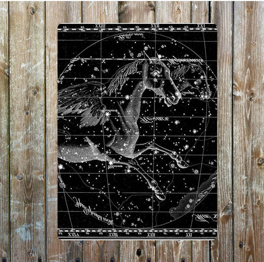 Astrology constellation Pegasus | Metal Sign Plaque