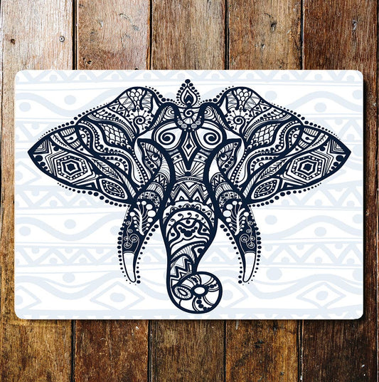 Indian India elephant wall art | Metal Sign Plaque
