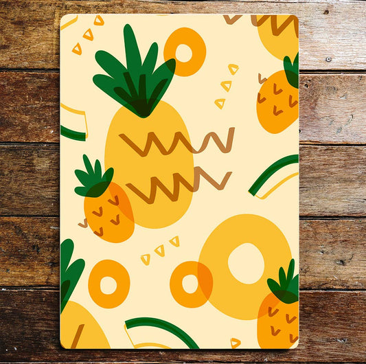 70's style Pineapples kitchen | Metal Wall Sign