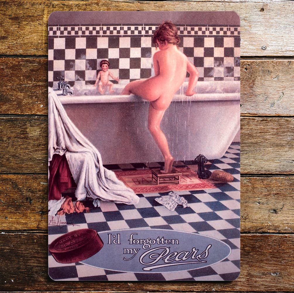 I'd Forgotten My Pears Soap | Metal Sign