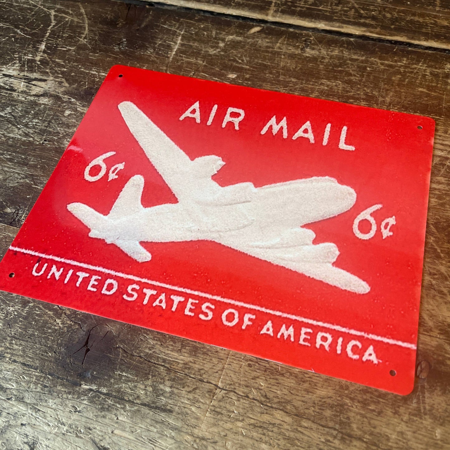 Air Mail Stamp USA | Metal Wall Sign