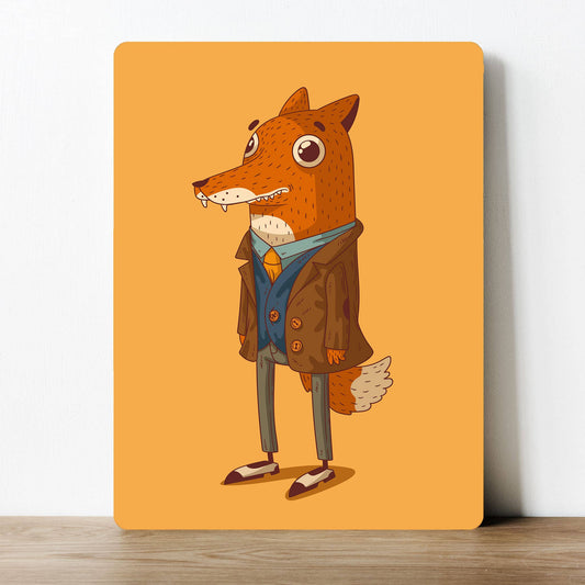 Fox man | Metal Sign Plaque