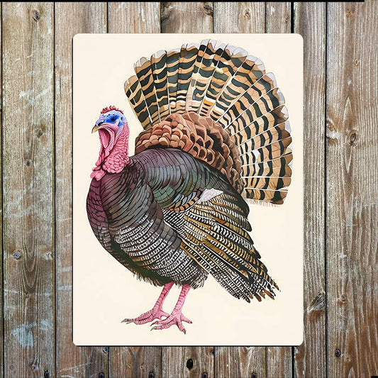 Turkey Bird | Farm Farmhouse | Metal Sign Plaque