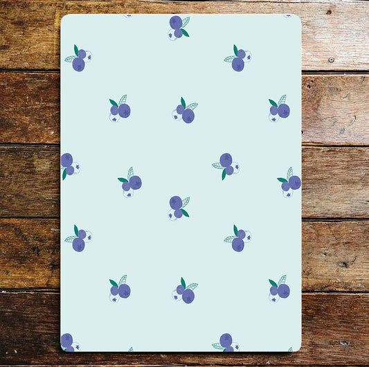 Blueberry Fruit Kitchen pattern kitchen | Metal Wall Sign