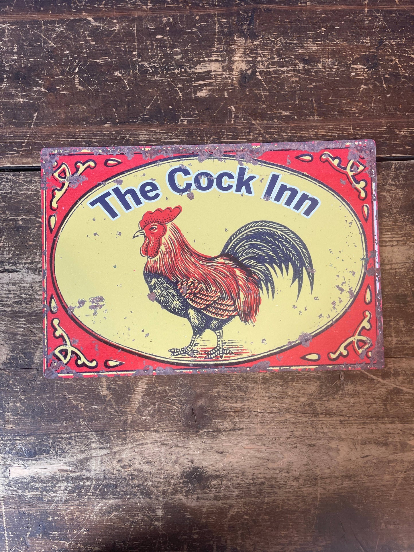 Home Pub Bar The Cock Inn Cockeral | Metal Sign