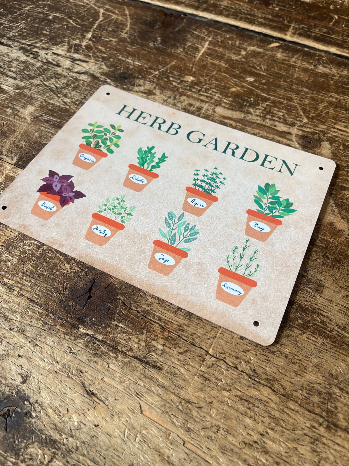 Herb Garden | Metal Sign Humorous Plaque