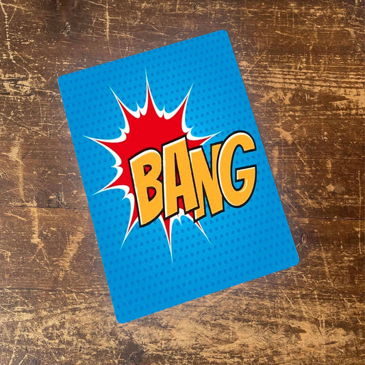 Bang Comic Style writing | Metal Pop Art Wall Sign
