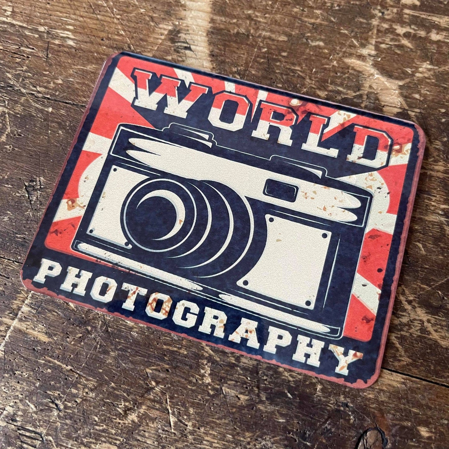 Retro World Photography Tin Sign Metal Sign Plaque