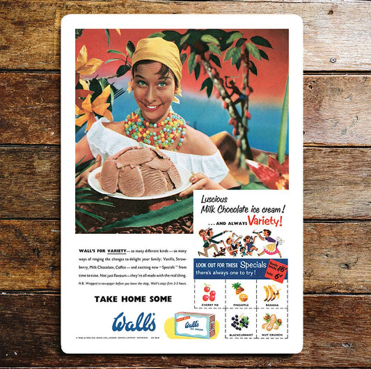 Take Home Some Walls Ice Cream Metal Sign