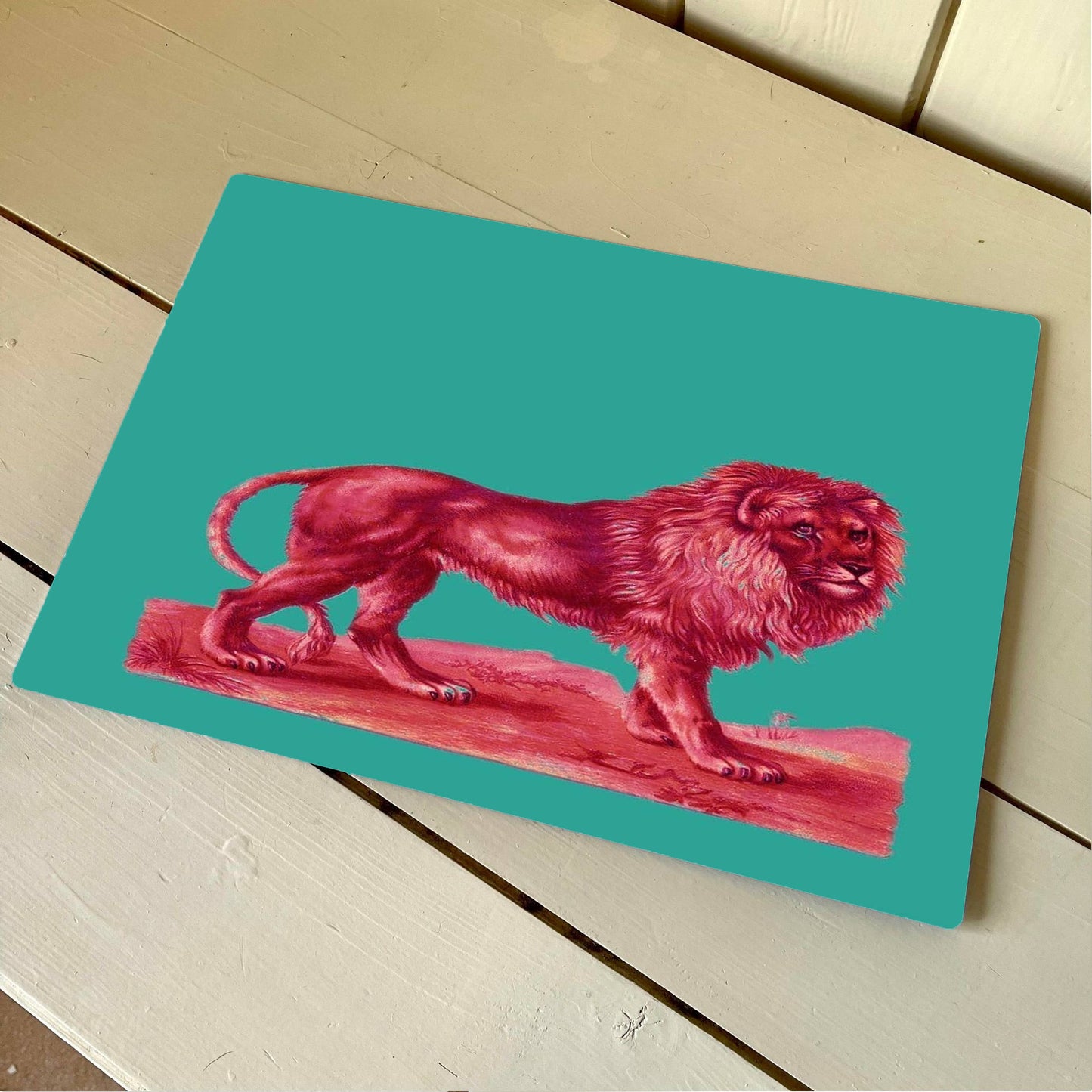 Red Lion Metal Humour Wall Sign
