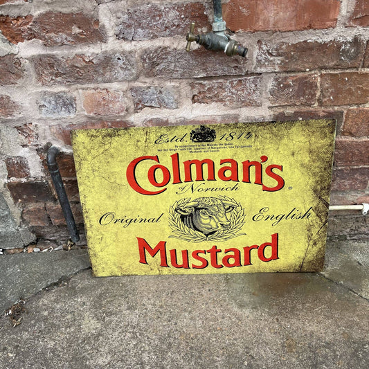 Colmans Mustard | Metal Advertising Wall Sign