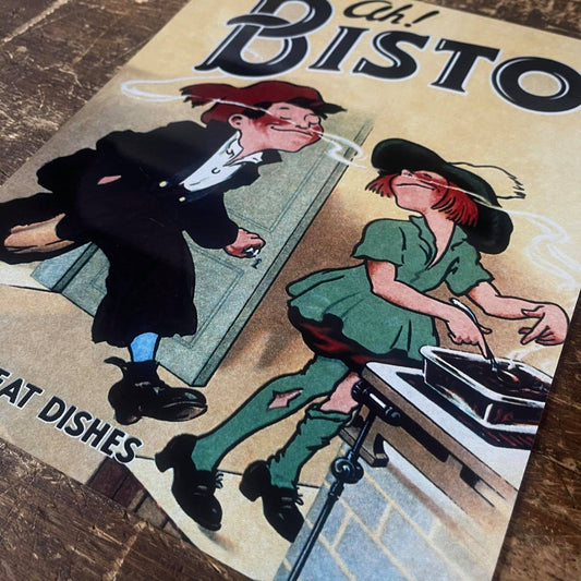 Ah Bisto For All Meat Dishes | Metal Advertising Wall Sign