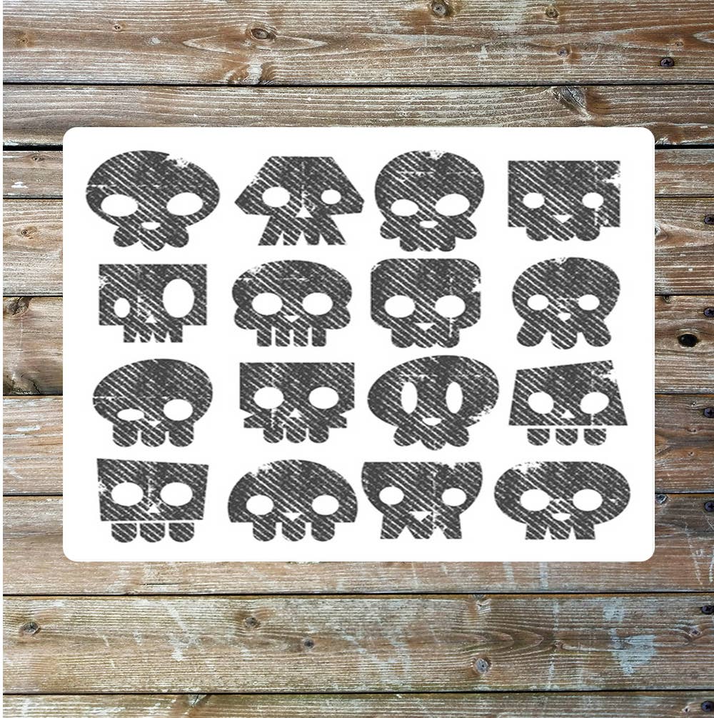 Skull mosaic wall art Metal Sign Plaque